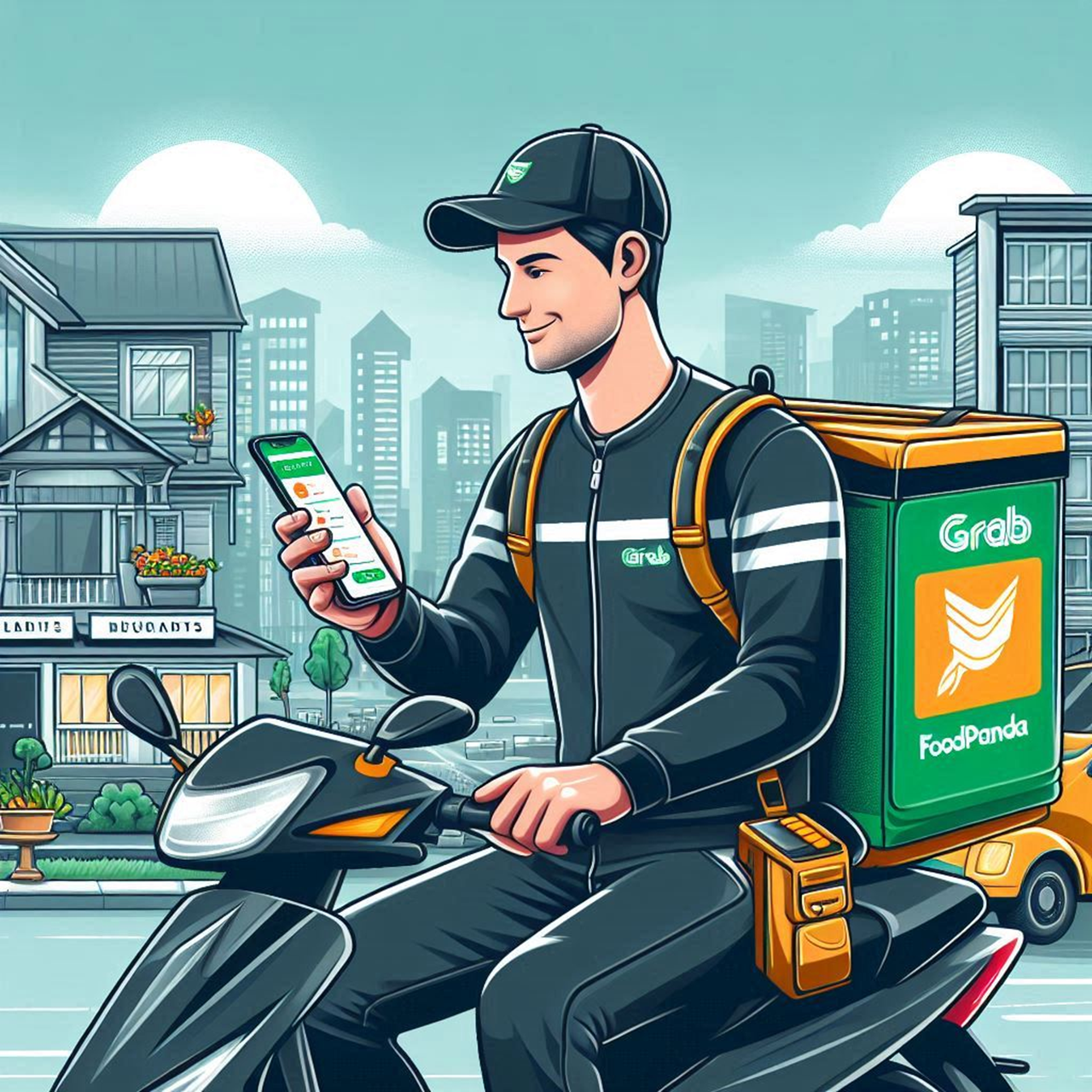 Menjadi Pemandu E-hailing atau Penghantar Barang